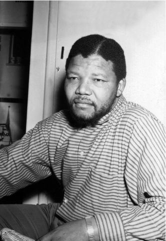 Nelson Mandela, awaiting sentence in Pretoria, 1964 (b/w photo) / Photo © Spaarnestad