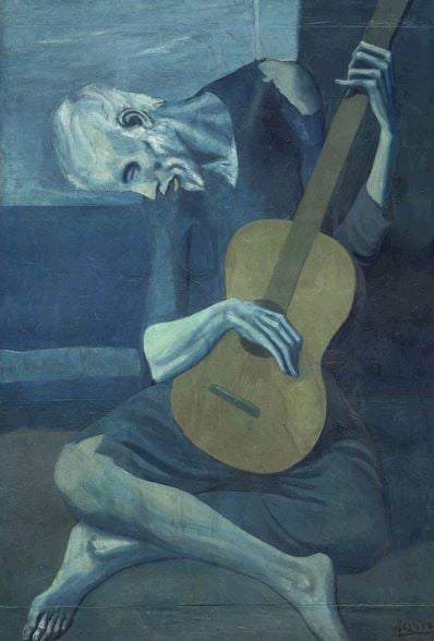 The Old Guitarist / Pablo Picasso / The Art Institute of Chicago / Bridgeman Images