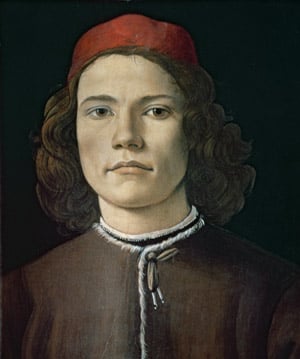  Portrait of a Young Man, c.1480-85 / National Gallery, London, UK