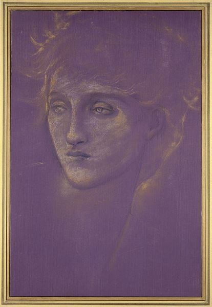 purple-violet-pantone-head-woman-edward-burne