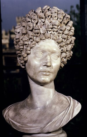 Head of a Roman Lady, Flavian Period, Late 1st century AD (marble), Roman, (1st century AD); Musei Capitolini, Rome, Italy