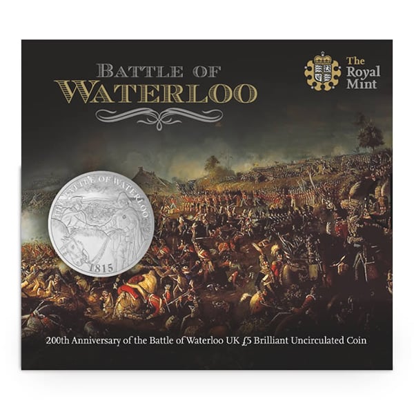  Battle of Waterloo 2015 UK £5 Brilliant Uncirculated Coin /Royal Mint