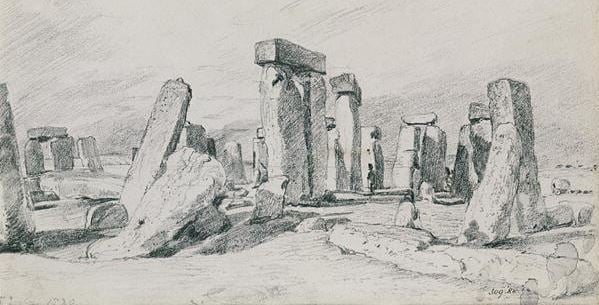 Stonehenge, Wiltshire, 1820 (drawing), John Constable (1776-1837) / Victoria & Albert Museum, London, UK