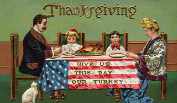 Give Us This Day Our Turkey Postcard / Lake County Discovery Museum