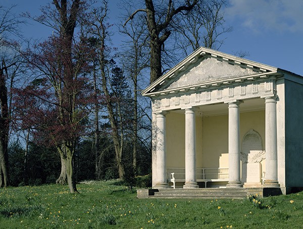 A Doric temple in the gardens (photo), English School, (18th century) / Petworth House, Sussex, UK National Trust Photographic Library/Rupert Truman