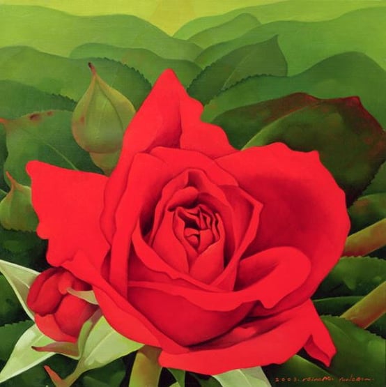 The Rose, 2003 (oil on canvas), Myung-Bo Sim / Private Collection