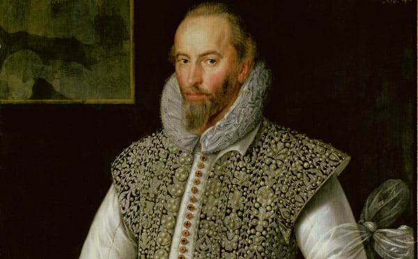 Portrait of Sir Walter Raleigh, 1598 by William Segar (fl.1585-d.1633) (attr. to) National Gallery of Ireland, Dublin, Ireland