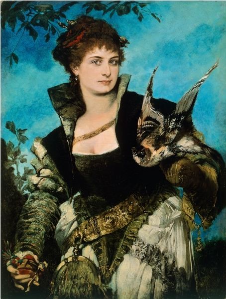 Falconer by Hans Makart (1840-1884) / De Agostini Picture Library 