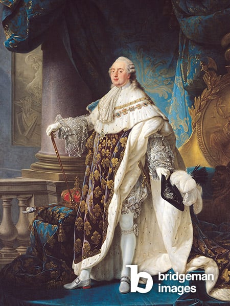 Louis XVI (1754-93) (oil on canvas), Antoine Francois Callet, (1741-1823)  Château de Versailles, France  Bridgeman Images