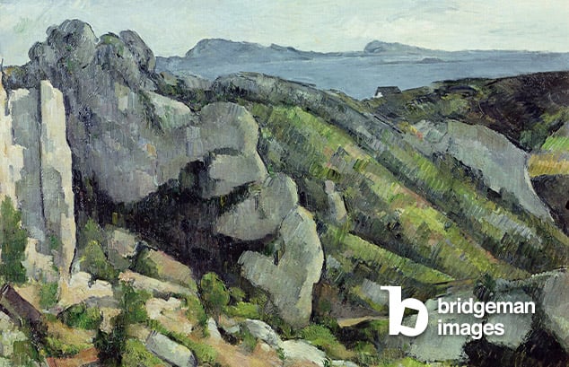 Rocks at LEstaque, 1879-82 (oil on canvas), Paul Cezanne, (1839-1906)  Museu de Arte, Sao Paulo, Brazil  Bridgeman Images