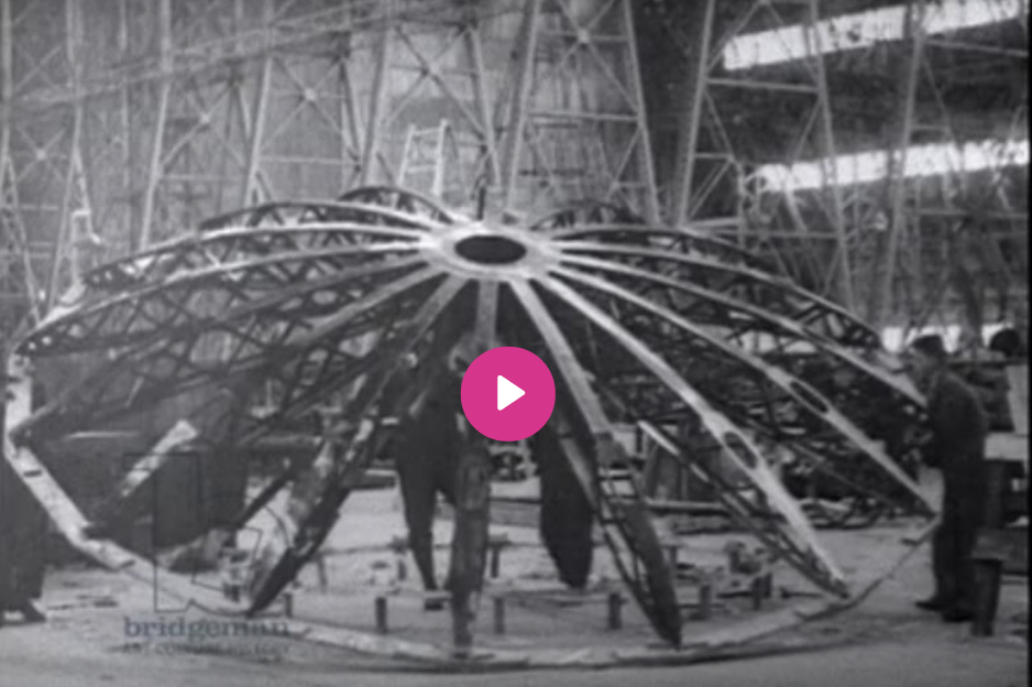 Video of the construction of the HM Airship R100 in 1927