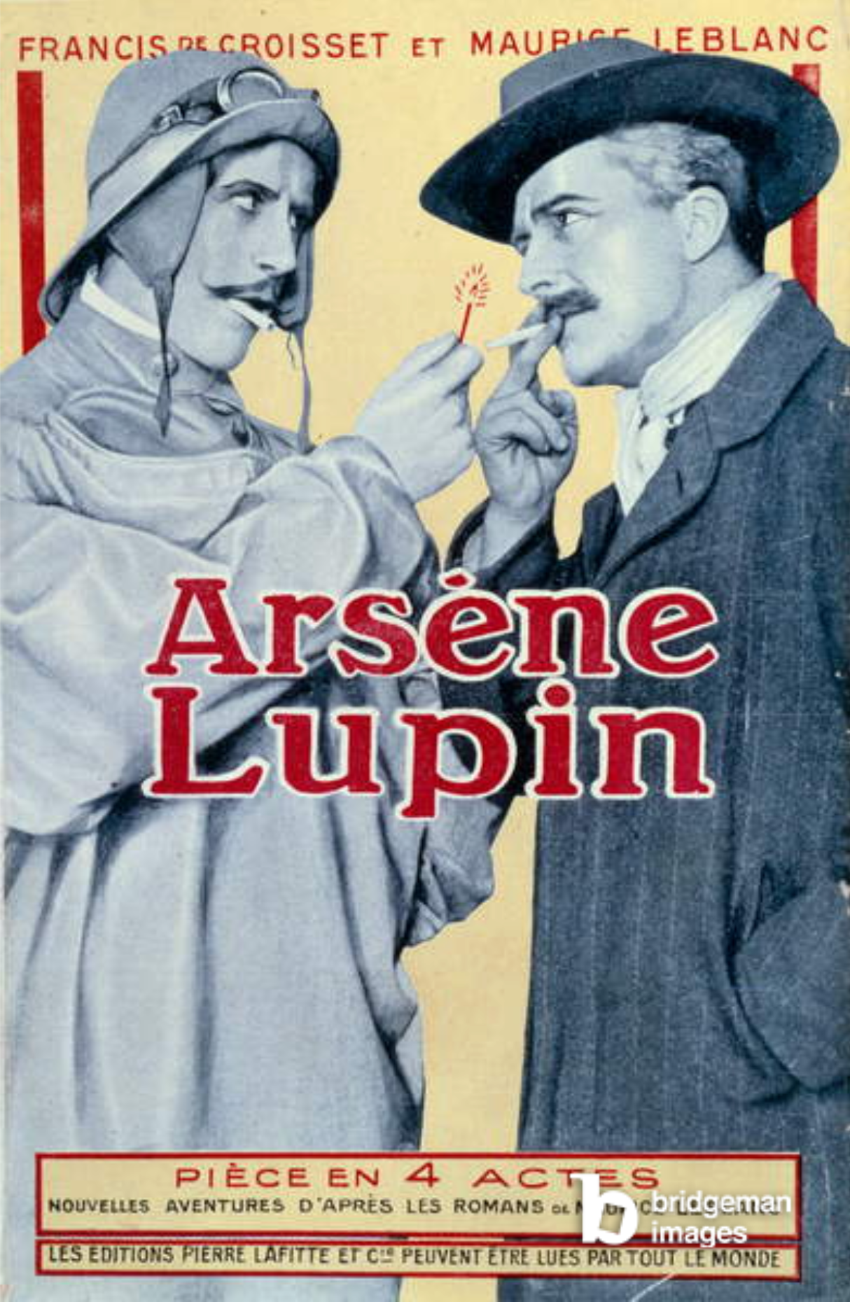 Cover of the book "Arsène Lupine" by Francis Boisset and Maurice Leblanc, 20th century / National Library, Paris, France / Photo © Photo Josse / Bridgeman Images