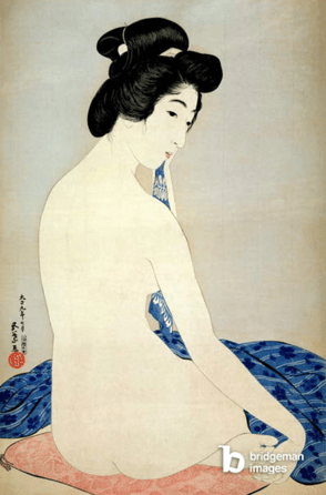 Woman after the bath, published by Shosaburo Watanabe, 1920, (colour woodblock print), Hashiguchi, Goyo (c.1880-1921) / The Trustees of the Chester Beatty Library, Dublin / © Chester Beatty Library / Bridgeman Images