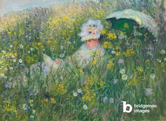 In the Meadow; Dans la prairie, 1876 (oil on canvas), Claude Monet (1840-1926) / Private Collection / Photo © Christie's Images / Bridgeman Images