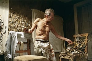 Working at Night, 2005 © David Dawson / Bridgeman Images