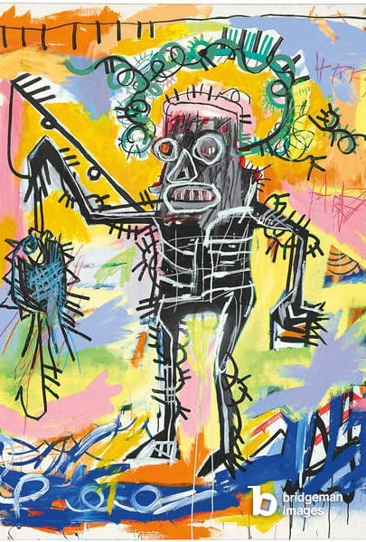 Untitled, 1981 (oilstick, acrylic & spray enamel on canvas), Jean Michel Basquiat (1960-88) / Private Collection / Photo © Christie’s Images