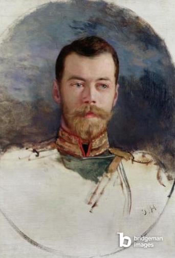 Study for a portrait of Tsar Nicholas II (1868-1918) 1898 (oil on canvas) /  Gervex, Henri (1852-1929) / French © Bridgeman Images 