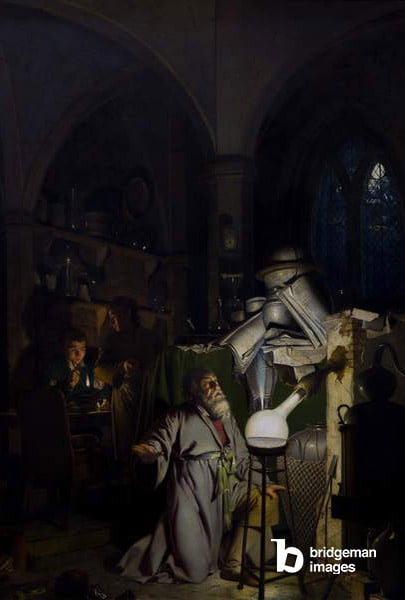 The Alchemist, 1771 (oil on canvas), Joseph Wright of Derby / Derby Museum and Art Gallery, UK / © Derby Museums / Bridgeman Images