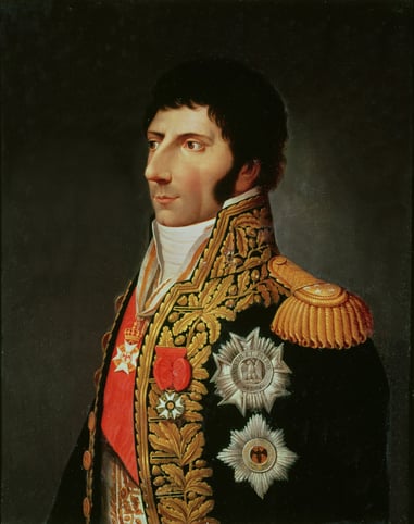 Image of Portrait of Marshal Charles Jean Bernadotte (1763-1844) 1805 (oil on canvas), Lose, Johann Jacob de (1755-1813) / German, Musee Bernadotte, Pau, France, oil on canvas, © Bridgeman Images