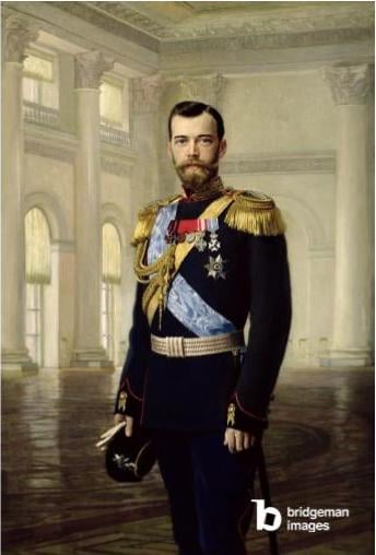 Portrait of Emperor Nicholas II, 1900 (oil on canvas) / Liphart, Baron Ernest Friedrich Von (1847-1932/34) / German © Bridgeman Images 