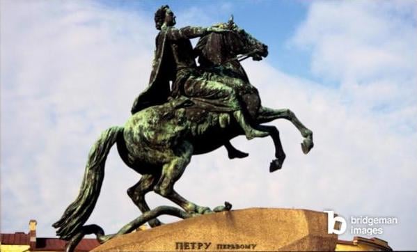 Russia. Statue of Peter the Great on horseback, St Petersburg,© Stephen Coyne. All rights reserved 2022 / Bridgeman Images