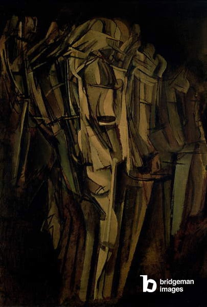 Young Man in a Train (oil on canvas), Marcel Duchamp (1887-1968) / Peggy Guggenheim Foundation, Venice, Italy